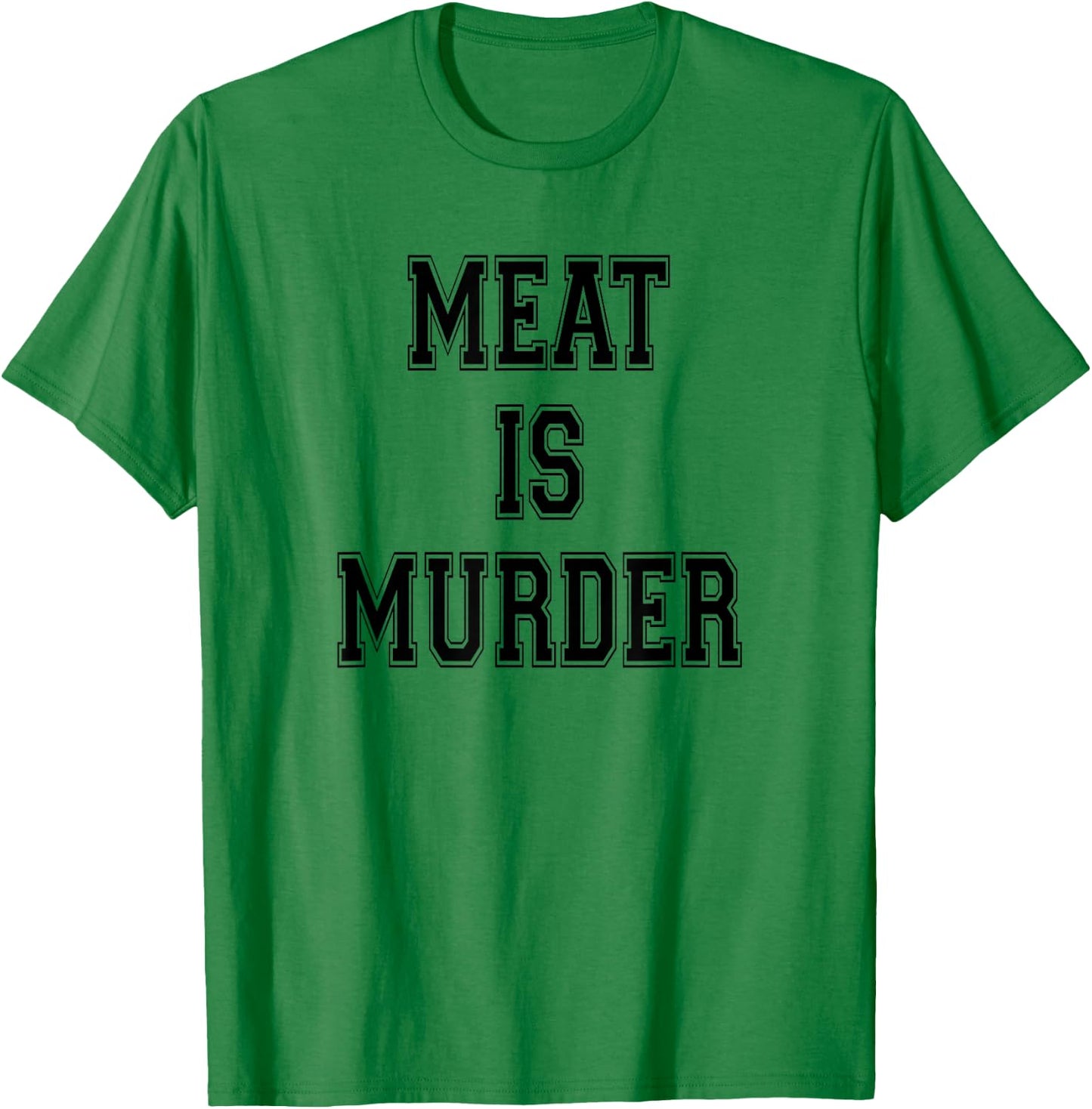 Meat is Murder Vegan Vegetarian T-Shirt - T-Shirt | Irish Green