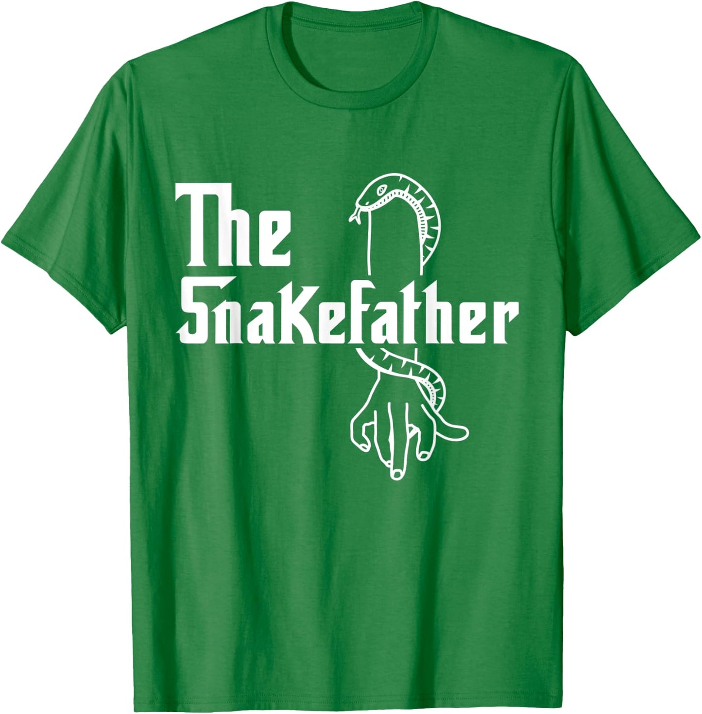 The Snakefather Best Dad Ever Fatherhood Cobra Phyton T-Shirt - T-Shirt | Irish Green