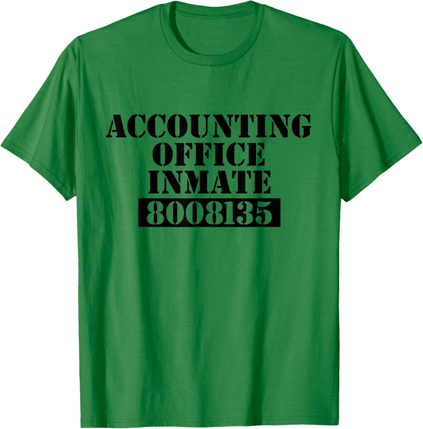 Accountant Costume Accounting Office Inmate Costume T-Shirt - T-Shirt | Irish Green