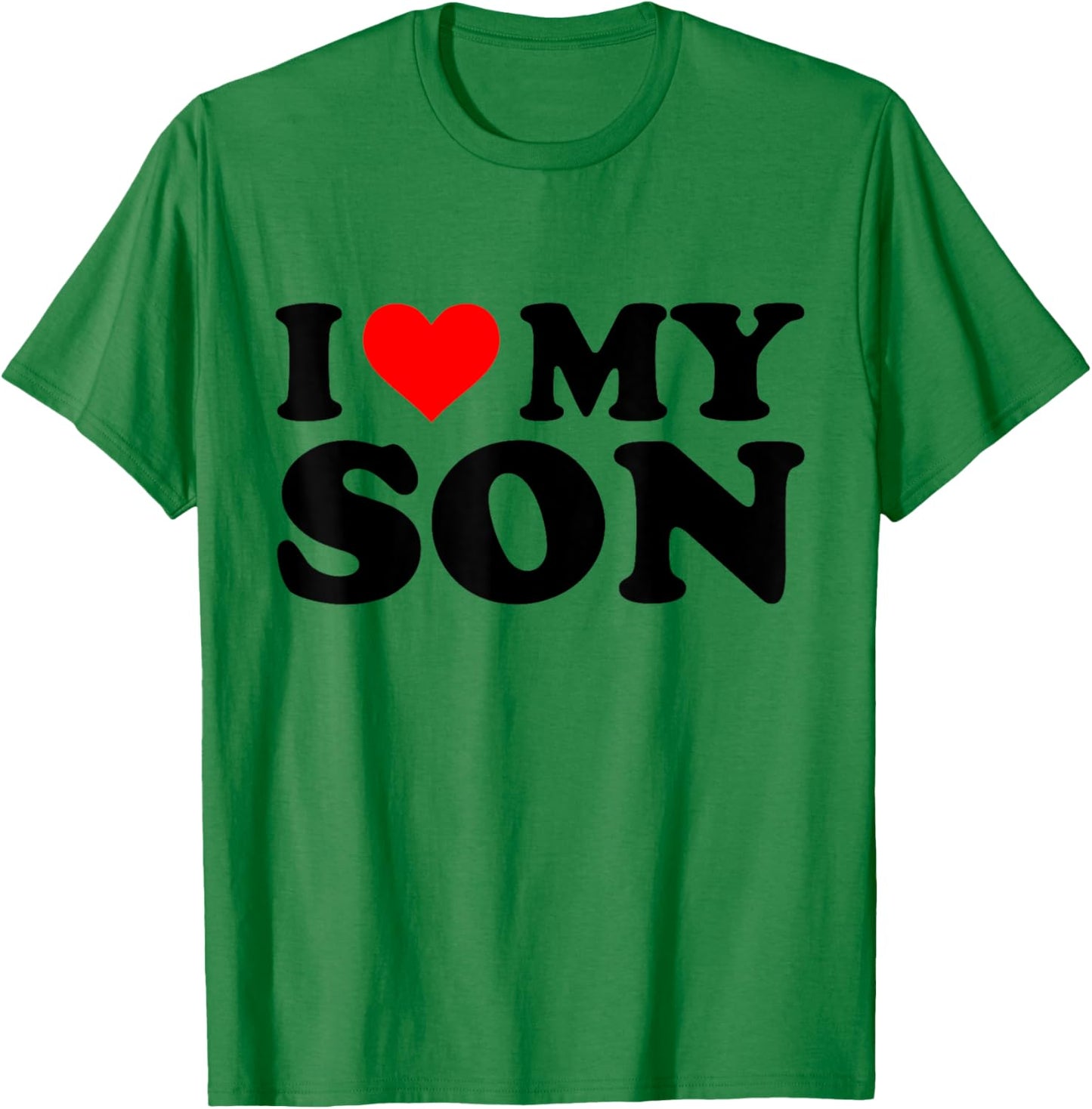 I Love My Son Funny Red Heart Son Lovers I Heart My Son T-Shirt - T-Shirt | Irish Green