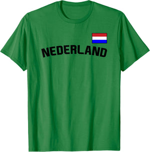 Nederland Flag Dutch Pride Netherlands International Country T-Shirt - T-Shirt | Irish Green