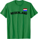 Nederland Flag Dutch Pride Netherlands International Country T-Shirt - T-Shirt | Irish Green
