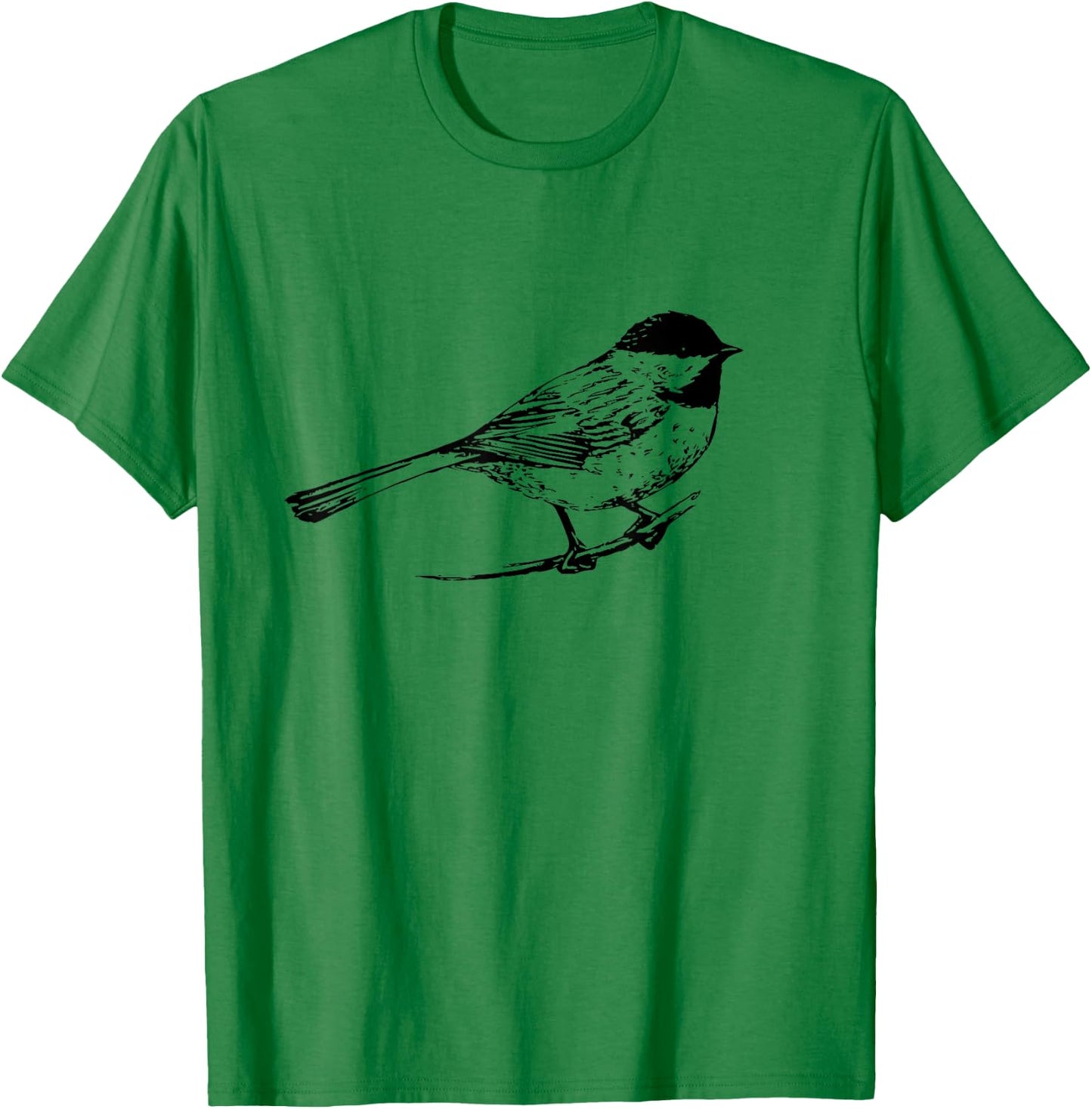Chickadee Bird Nature Lover Birding T-Shirt - T-Shirt | Irish Green