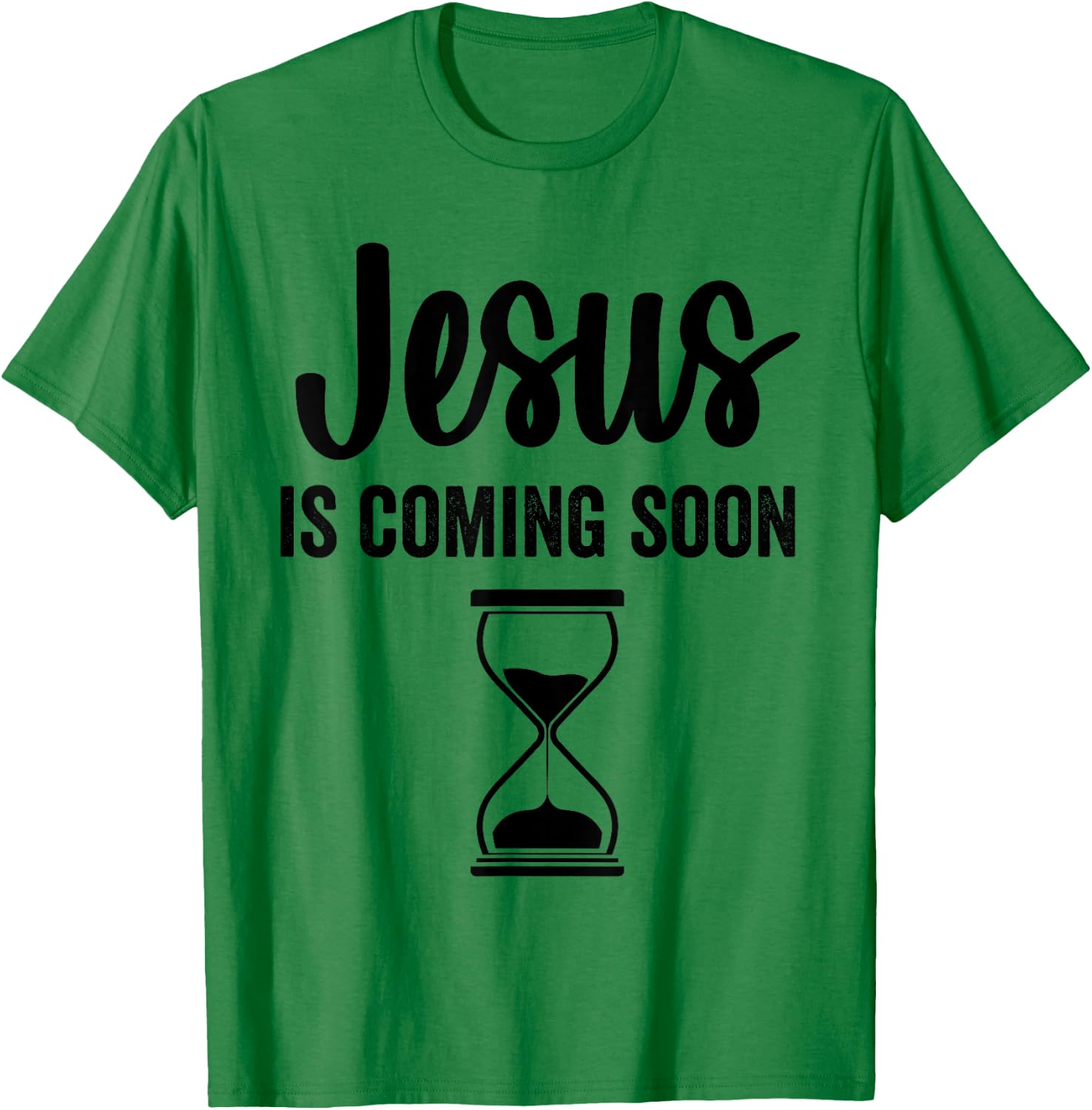 Just Here For The Boos Jesus Is Coming Soon Countdown Christian Religious Faith T-Shirt - T-Shirt | Irish Green