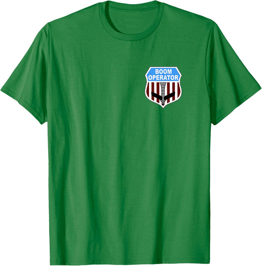 KC135 Stratotanker Boom Operator Tanker Shield US Air Force T-Shirt - T-Shirt | Irish Green