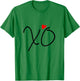 XO XO Kiss Red Heart T Shirt | Cute Kawaii XO Shirt T-Shirt - T-Shirt | Irish Green