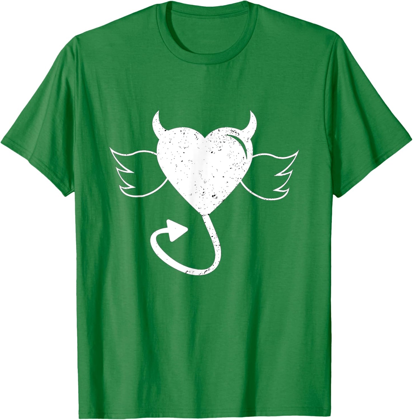 Naughty Devil Heart Valentines Day T-Shirt - T-Shirt | Irish Green