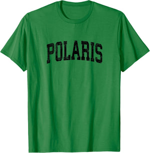 Polaris Montana MT Vintage Athletic Sports Black Design T-Shirt - T-Shirt | Irish Green
