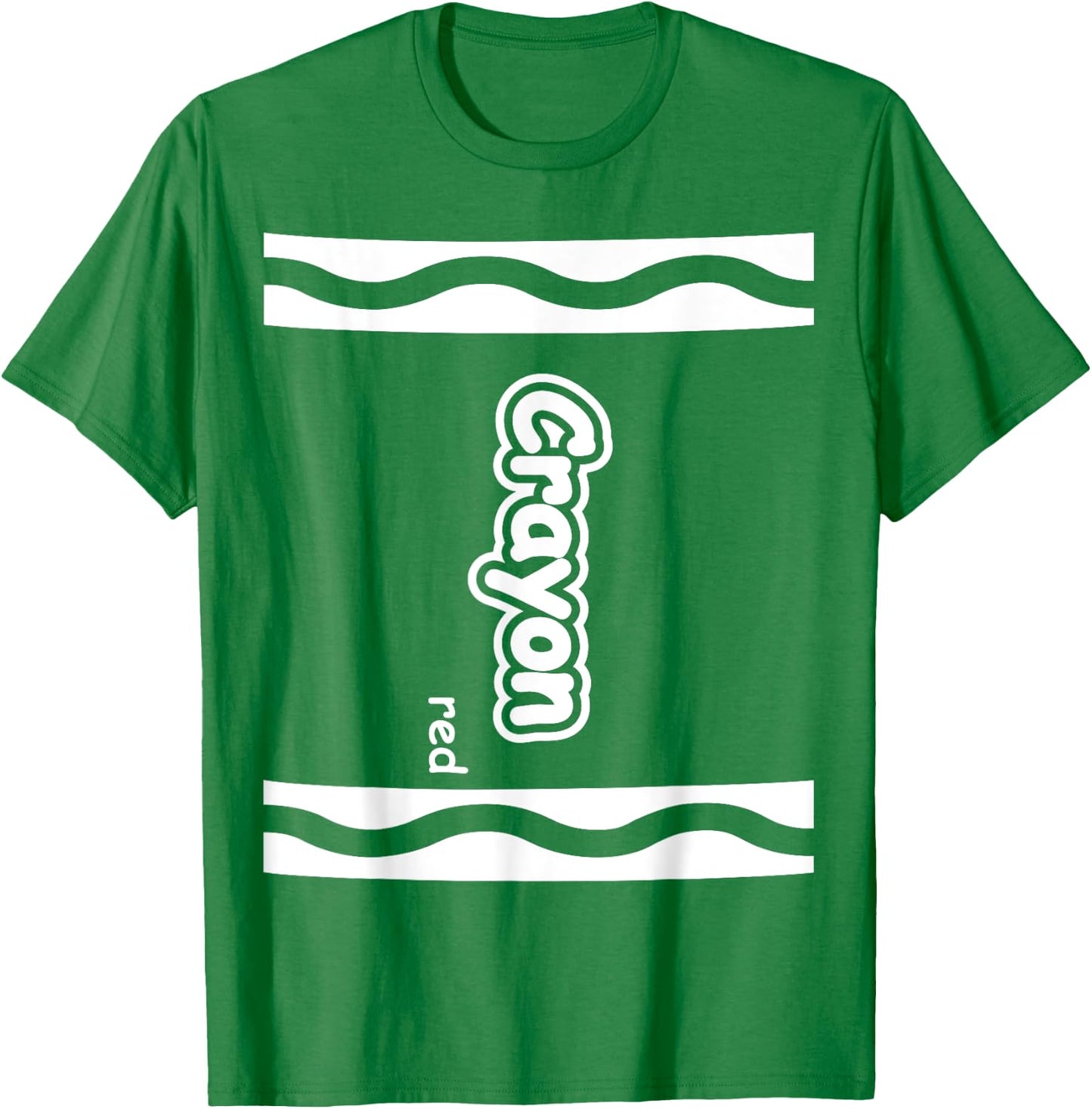 Red Crayon Easy Halloween Costume Cute (Dark) T-Shirt - T-Shirt | Irish Green