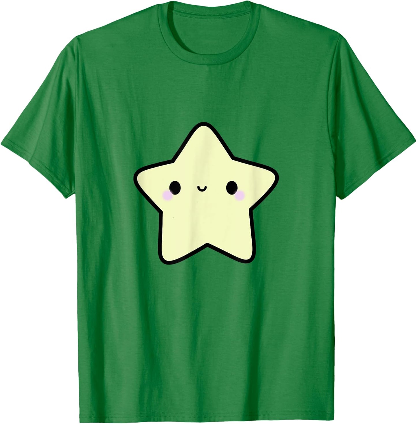 Kawaii Star Design Cute Harajuku Japanese Aesthetic Girls T-Shirt - T-Shirt | Irish Green