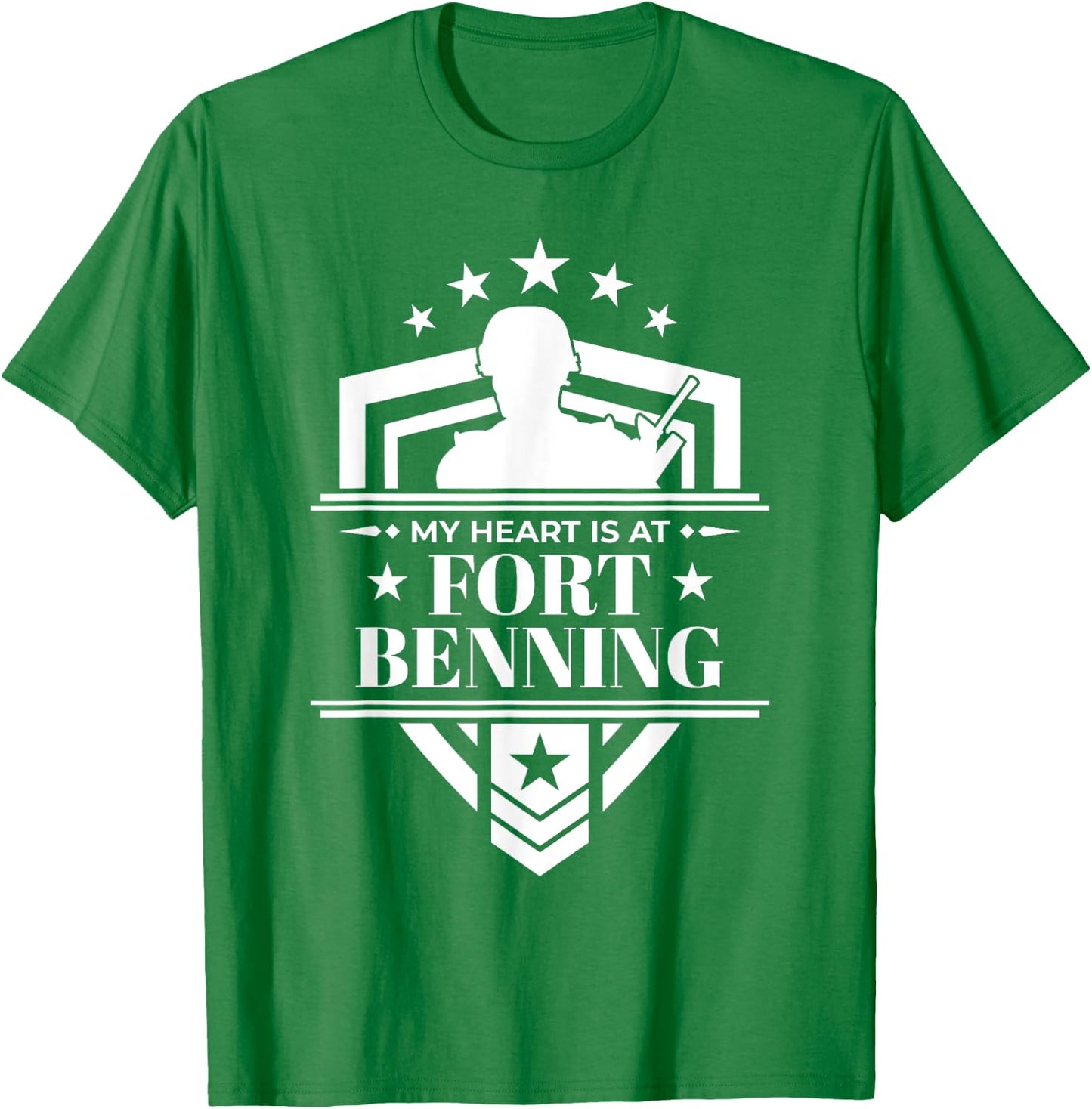 Fort Benning Shirt Military Family T-Shirt - T-Shirt | Irish Green