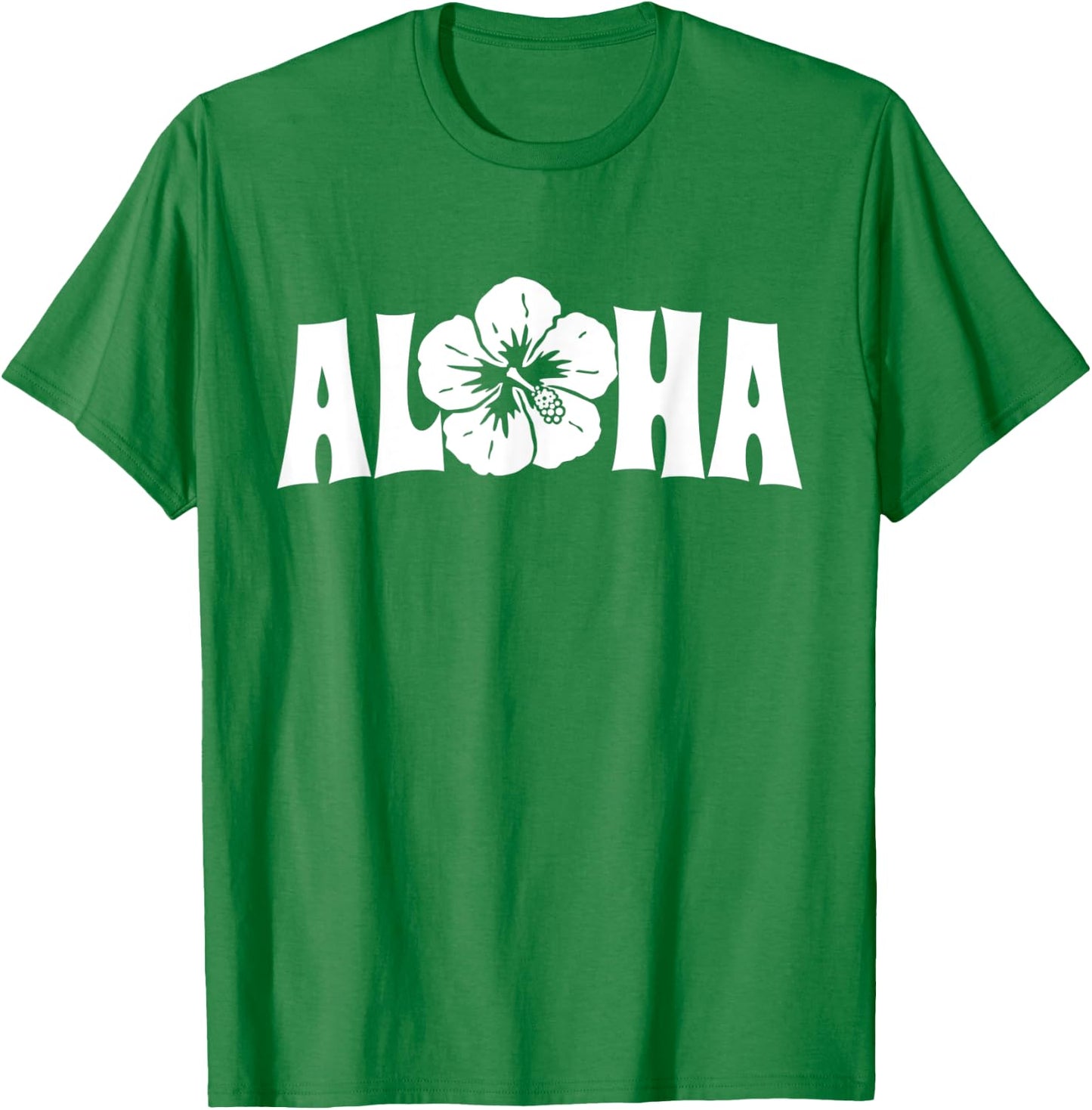 Aloha Hawaii Trip Summer Vacation Girls Women Flower Beach T-Shirt - T-Shirt | Irish Green