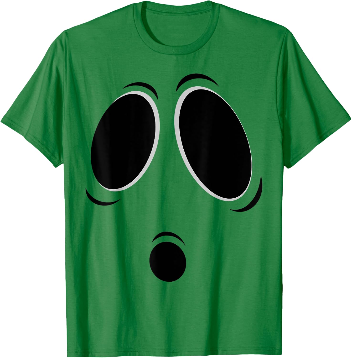 Halloween Ghost Boo Face Graphic Spooky T-Shirt - T-Shirt | Irish Green
