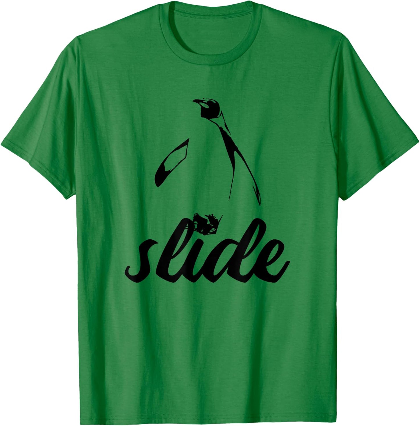 Slide! Penguin Power Animal T-Shirt - T-Shirt | Irish Green