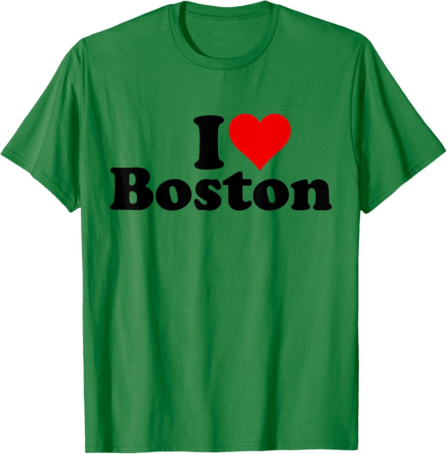I Heart Love Boston Massachusetts T-Shirt - T-Shirt | Irish Green