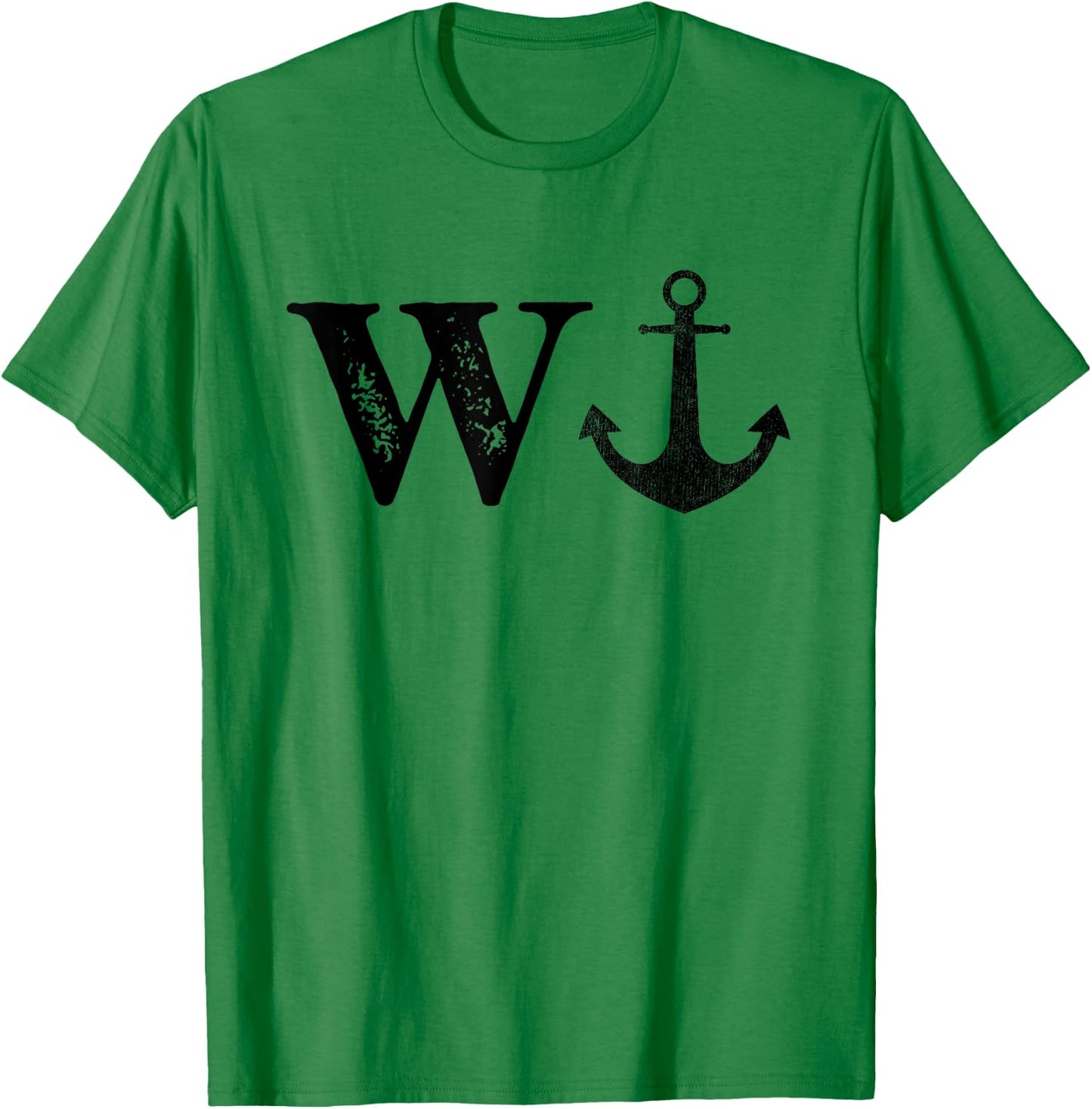 W ANCHOR Funny Wanker Jerk Funny Slang Boating T-Shirt - T-Shirt | Irish Green