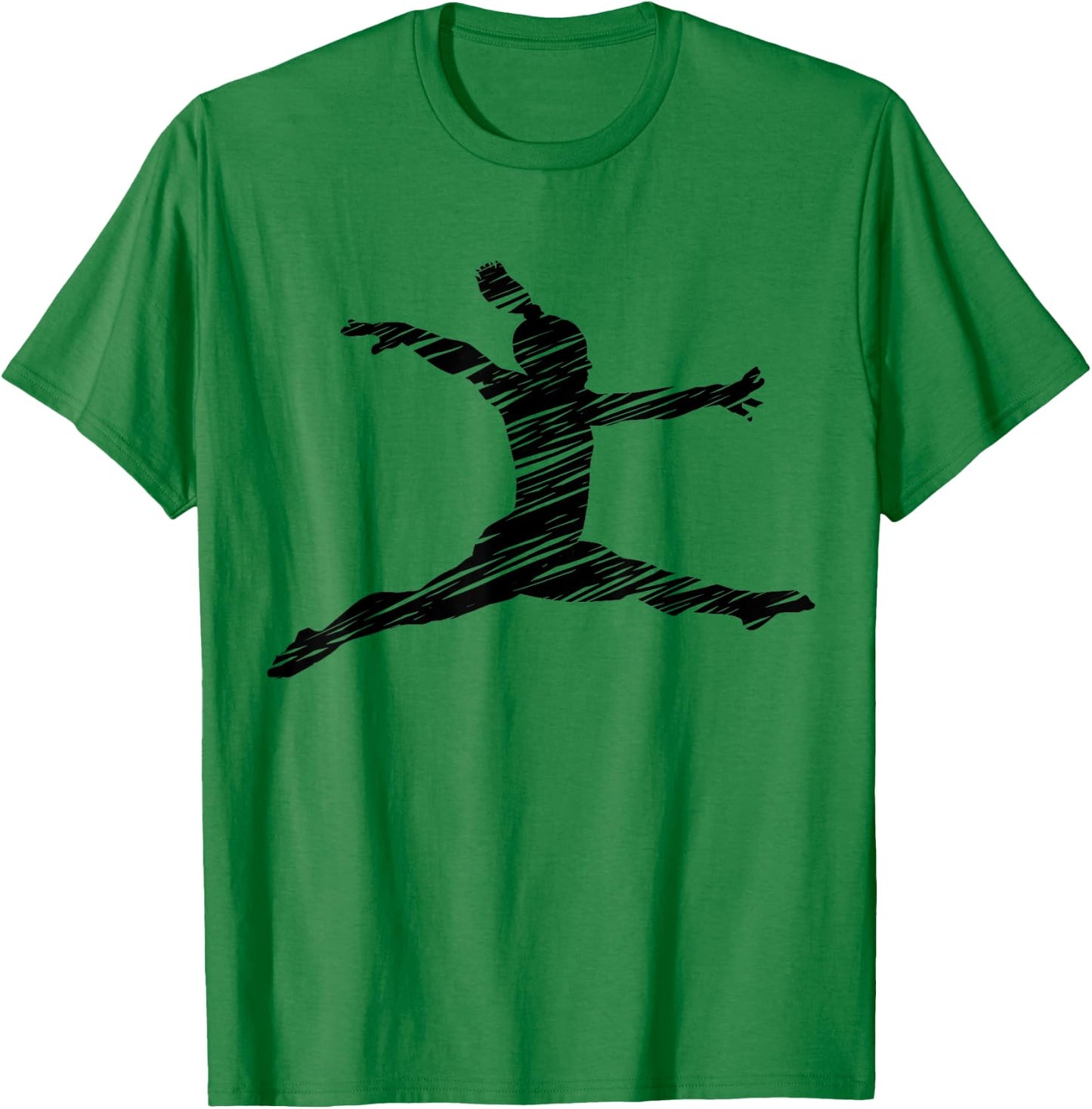 Gift Gymnastics Ladies Retro Gymnastics Motif - Blue, Women's Small T-Shirt - T-Shirt | Irish Green