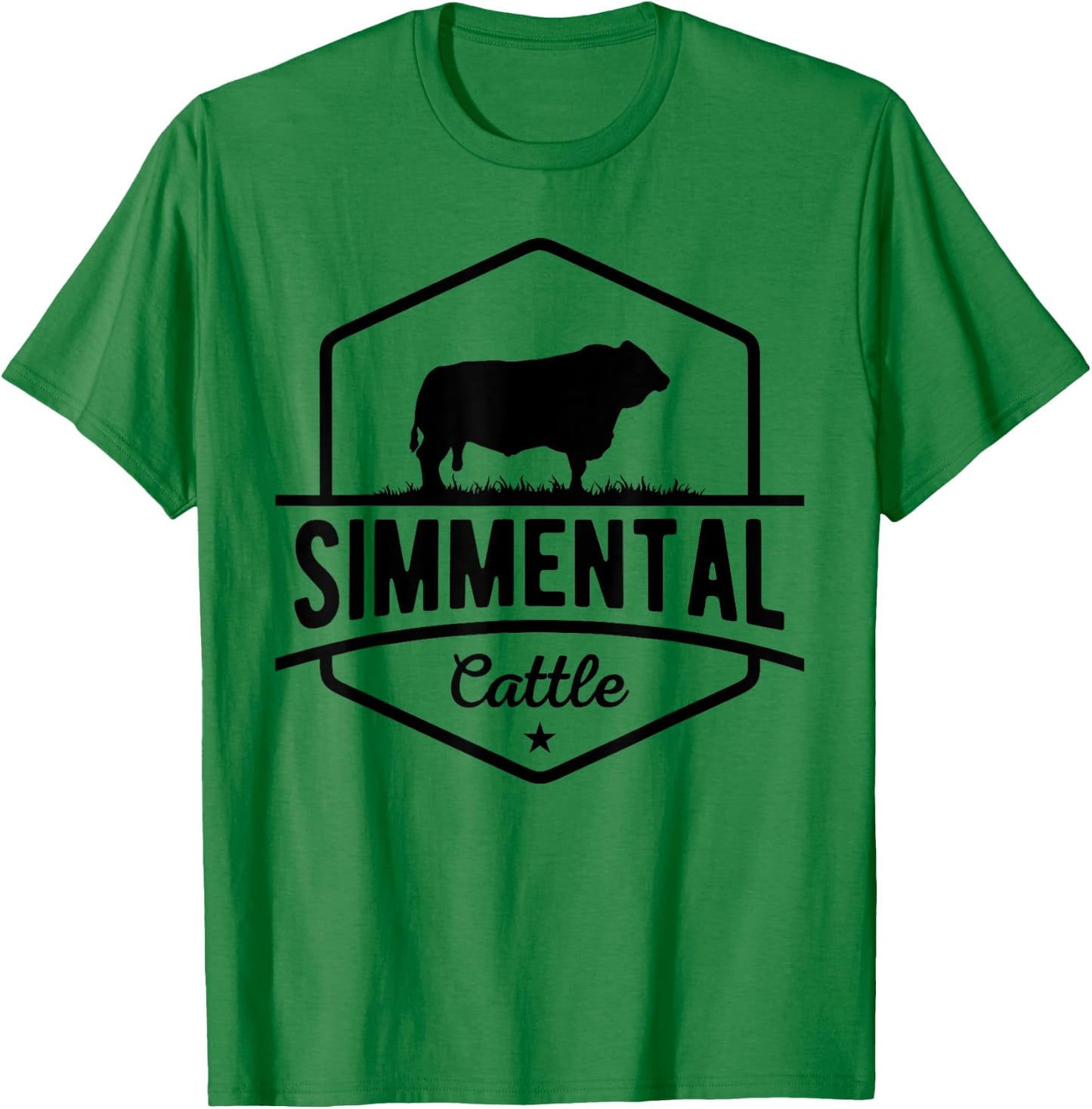 Cow Farmer - Simmental Cattle T-Shirt - T-Shirt | Irish Green