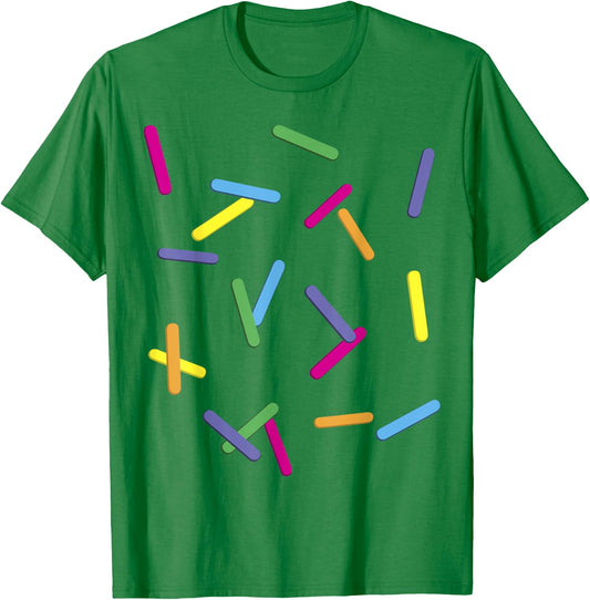 Rainbow Sprinkles Ice Cream Simple Costume Men Women Kids T-Shirt - T-Shirt | Irish Green