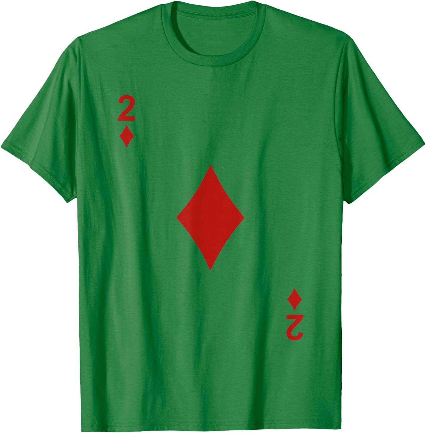 Two of Diamond Blackjack Cards Poker 21 2 shirt T-Shirt - T-Shirt | Irish Green