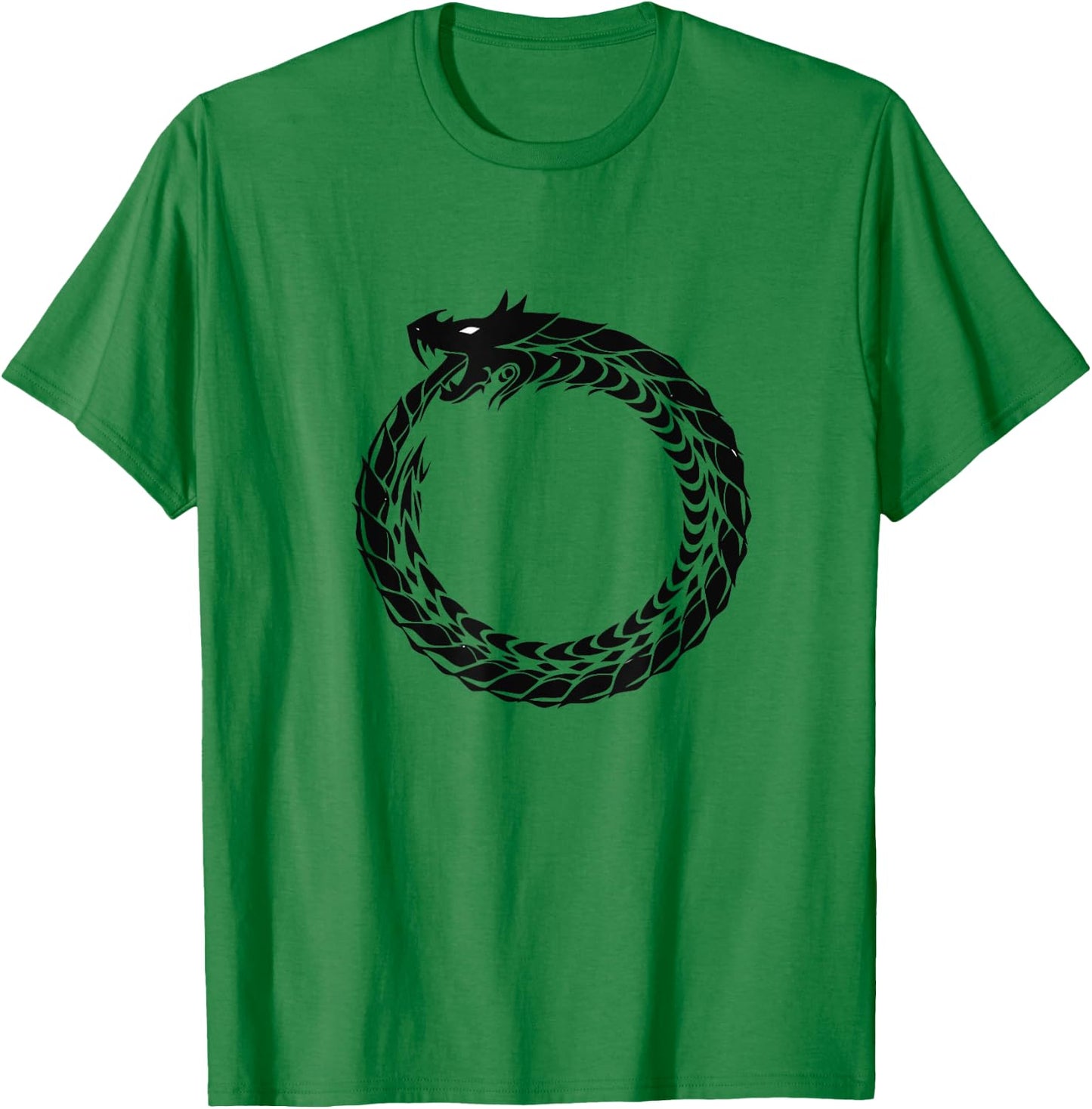 Ouroboros the eternal snake T-Shirt - T-Shirt | Irish Green