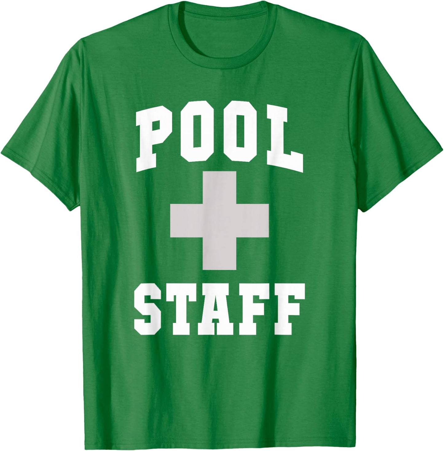 Cute POOL STAFF Off Duty Vacay Swim Cruise Swimming Vacation T-Shirt - T-Shirt | Irish Green