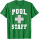 Cute POOL STAFF Off Duty Vacay Swim Cruise Swimming Vacation T-Shirt - T-Shirt | Irish Green