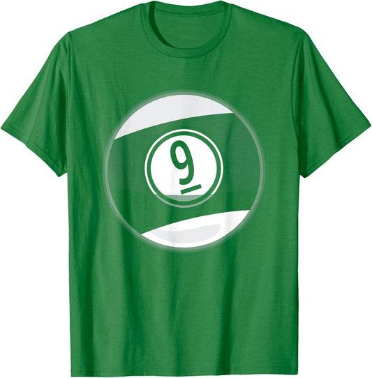 Matching Halloween Costume Set Billiard Balls 9 Ball T-Shirt - T-Shirt | Irish Green