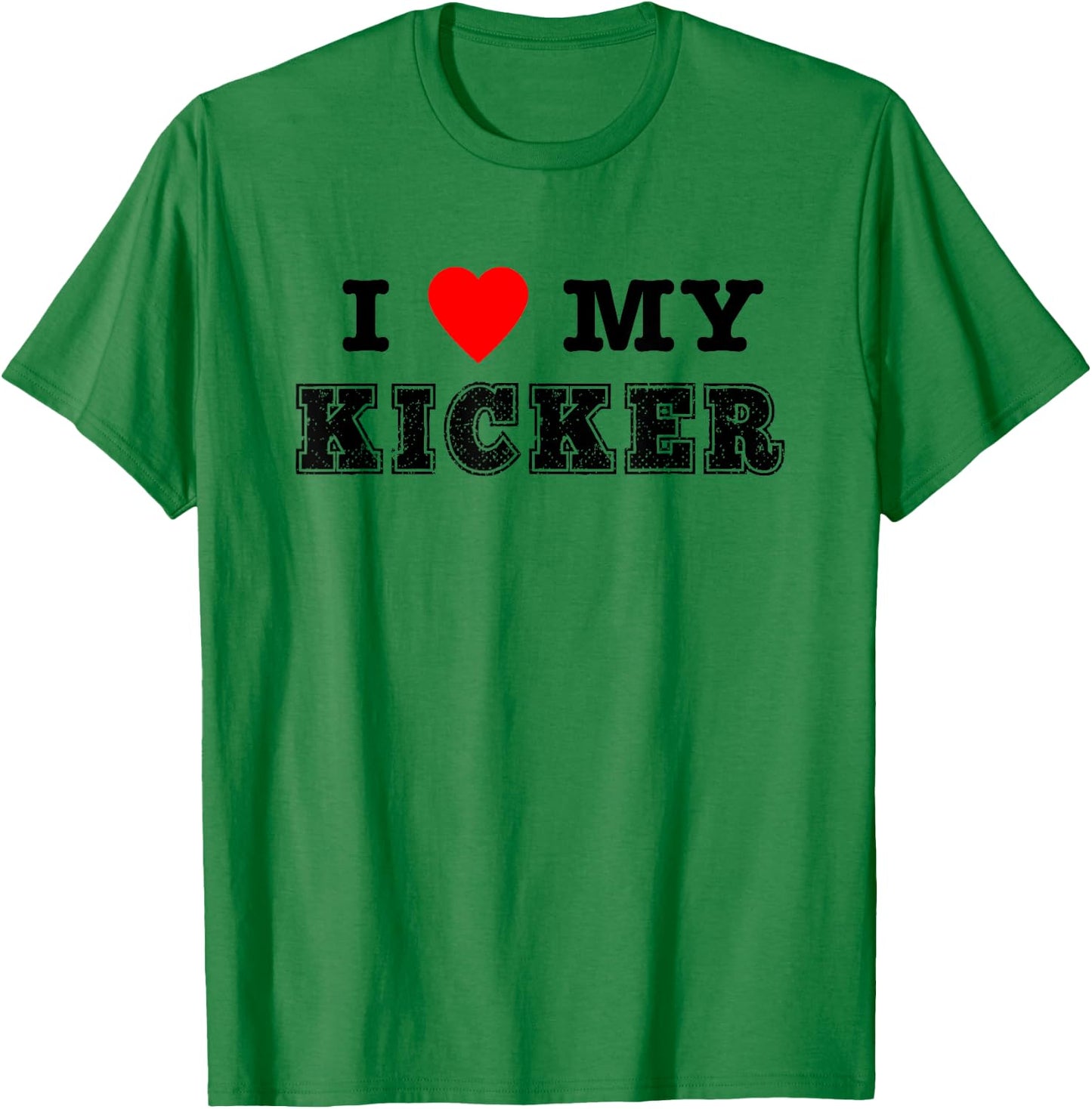 Football Shirts - I Heart My Kicker Football Shirt T-Shirt - T-Shirt | Irish Green