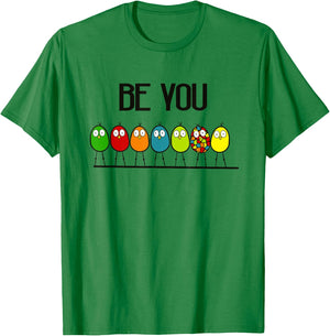 Delightfully Different World Be Yourself, Be You T-Shirt - T-Shirt | Irish Green