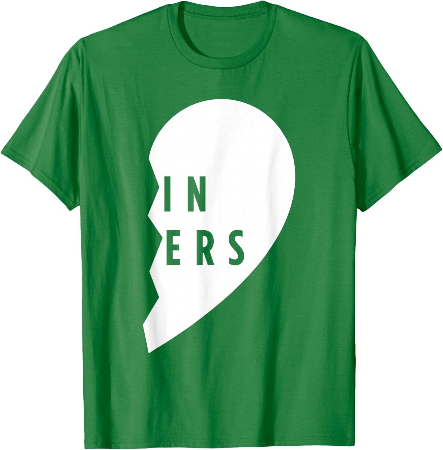 Twin Sisters Shirt Heart Half Matching Set - #2 of 2 T-Shirt - T-Shirt | Irish Green