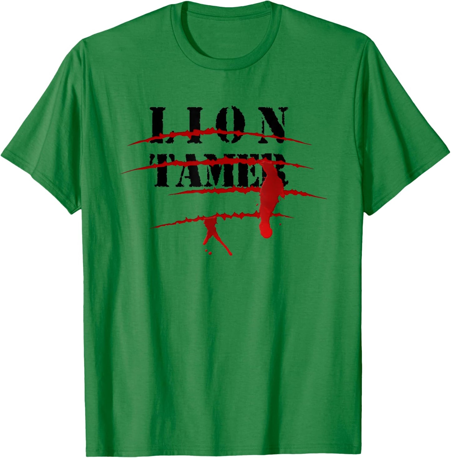Lion Tamer Bloody Animal Attack Halloween Costume T-Shirt - T-Shirt | Irish Green