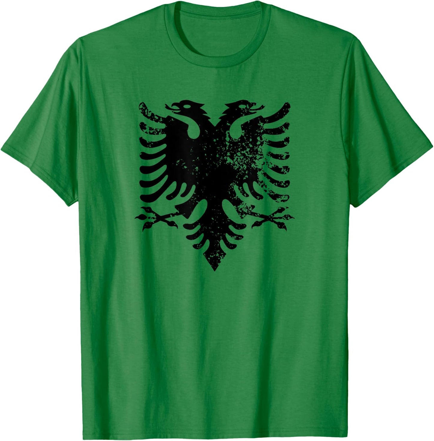 Albanian Flag Shirt Double Headed Eagle Albania T-Shirt - T-Shirt | Irish Green