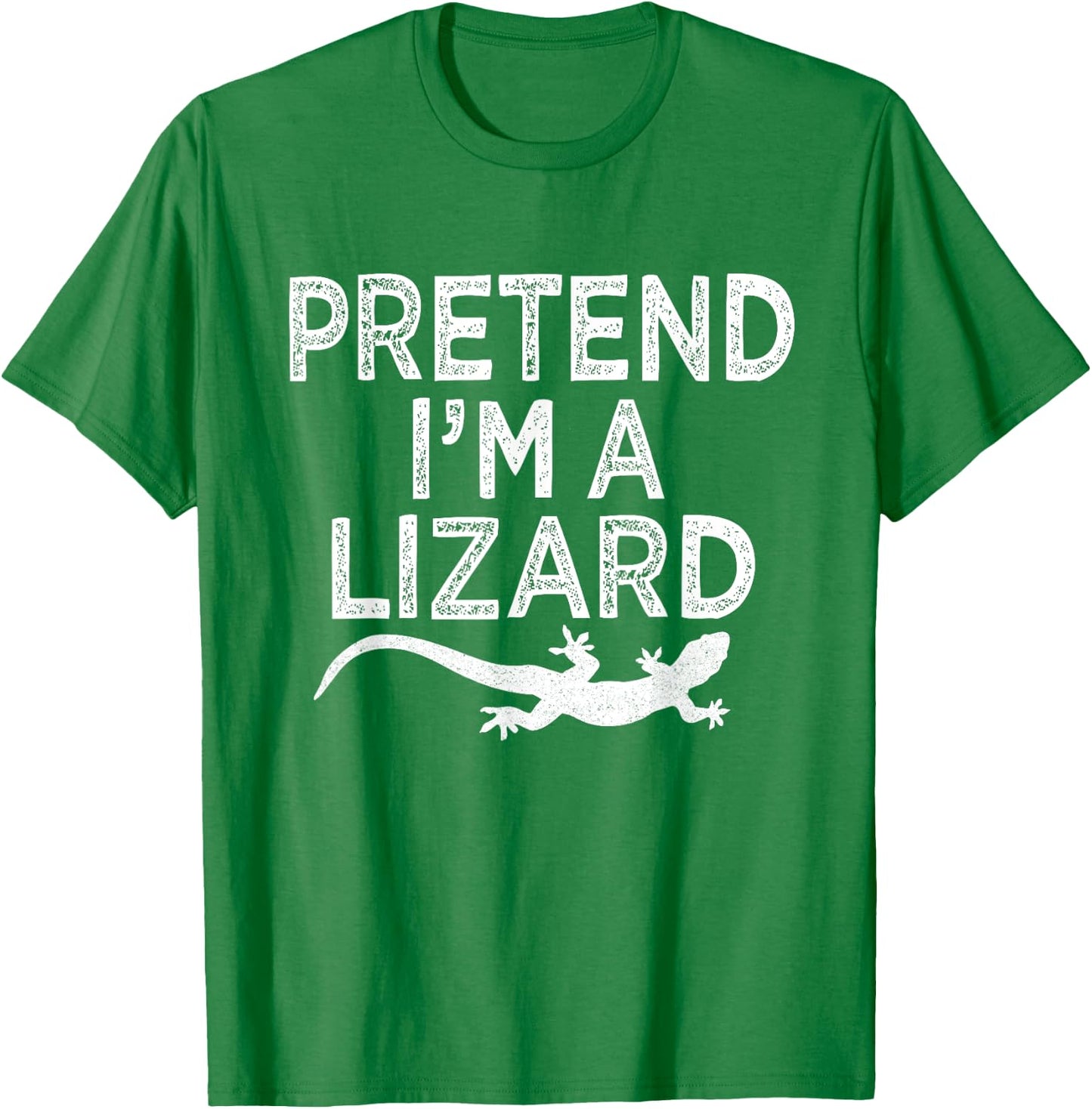 Pretend I'm A Lizard Funny Lazy Halloween Costume T-Shirt - T-Shirt | Irish Green