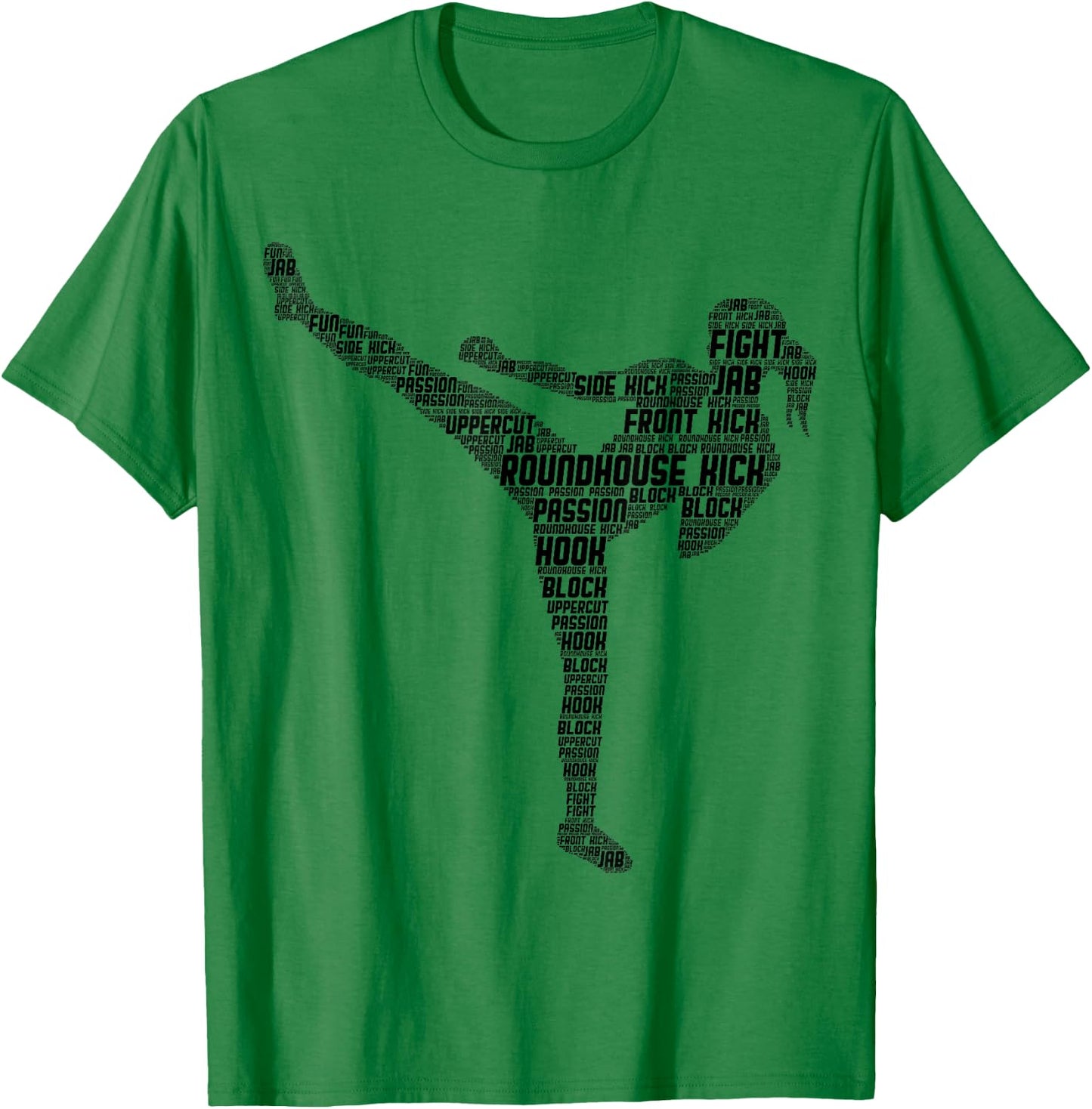 Kickboxing Kickboxer Karate Girls Women Kids T-Shirt - T-Shirt | Irish Green