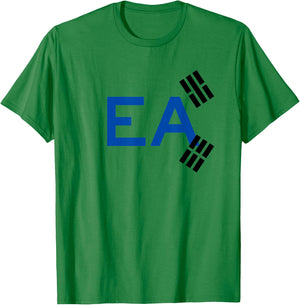 EA - Korea Two Part Combo Design - Korean Flag Part 2 T-Shirt - T-Shirt | Irish Green