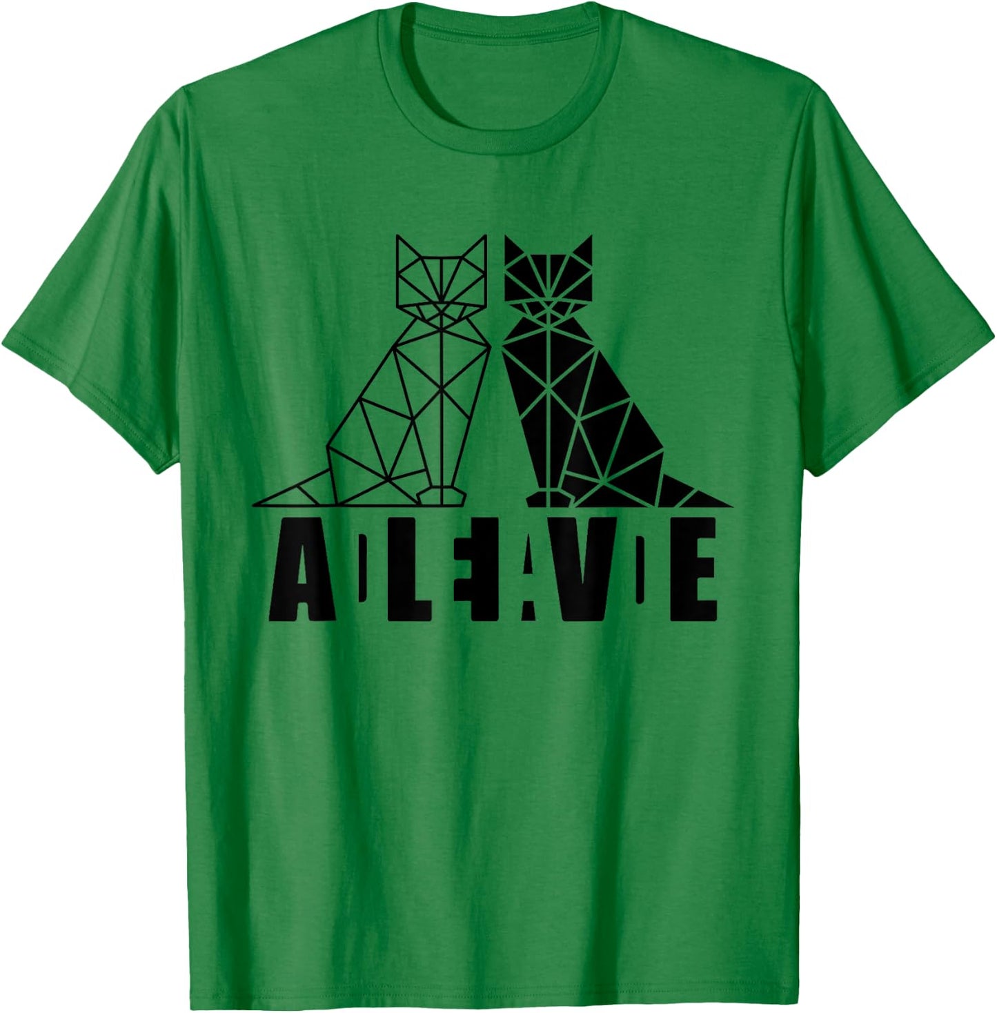 Schrödinger's Cat Science Dead & Alive Men Women T-Shirt - T-Shirt | Irish Green