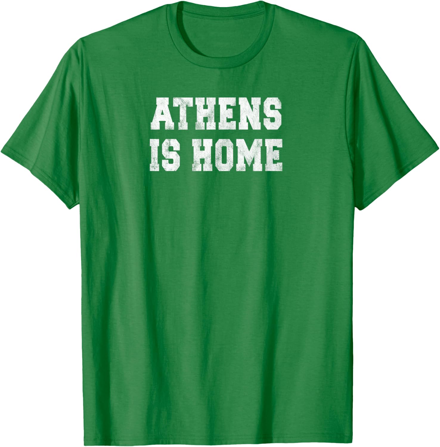 Athens Ohio Is Home City Love Collegiate Style T-Shirt - T-Shirt | Irish Green