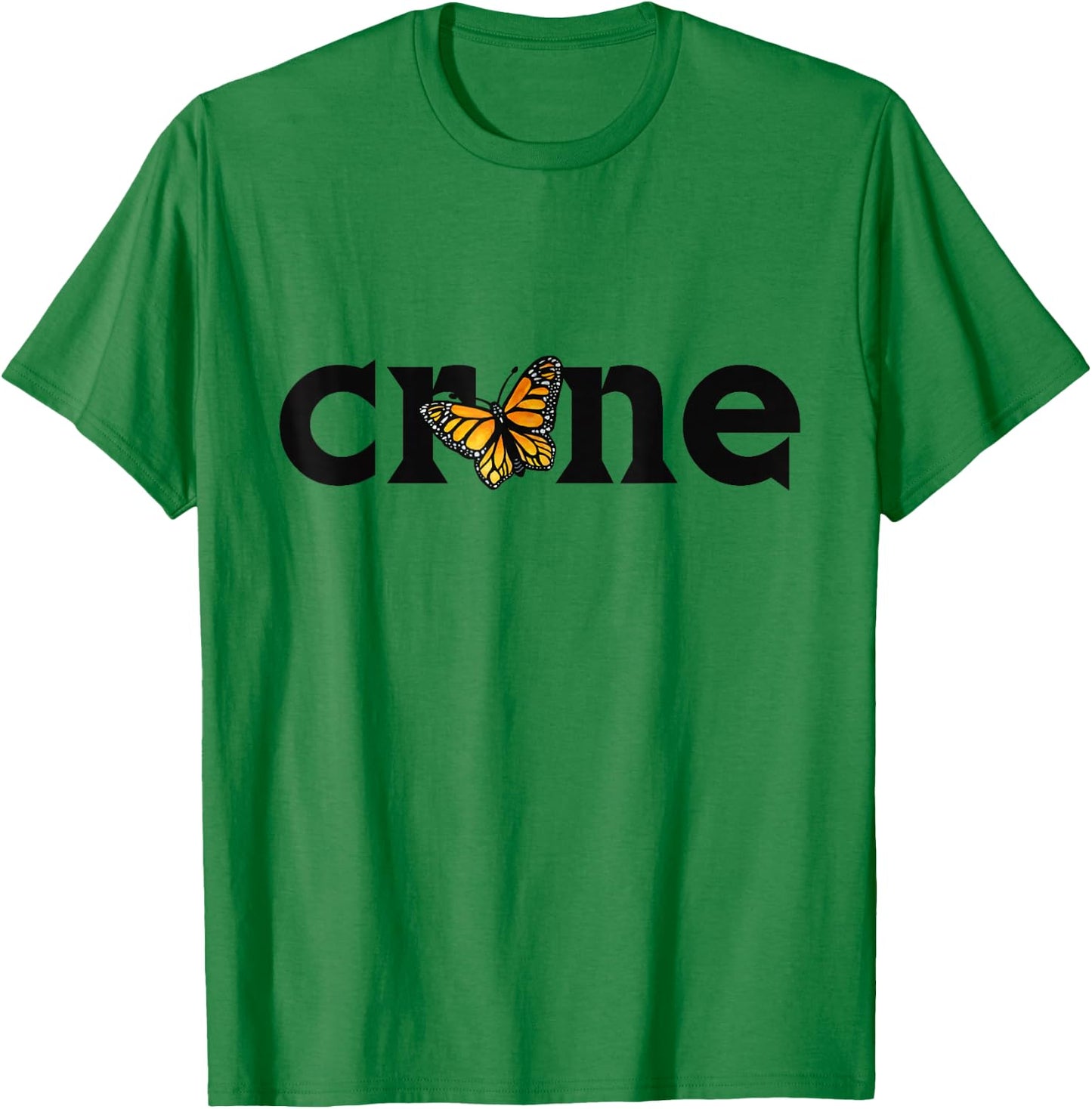 Crone Monarch Butterfly Elder Witch Woman T-Shirt - T-Shirt | Irish Green