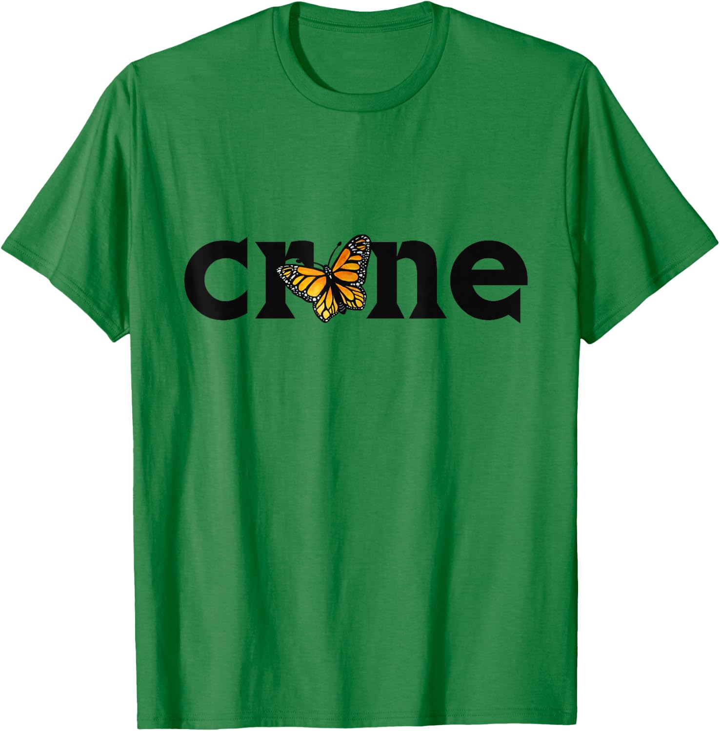 Crone Monarch Butterfly Elder Witch Woman T-Shirt - T-Shirt | Irish Green