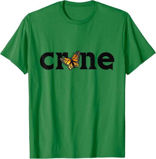 Crone Monarch Butterfly Elder Witch Woman T-Shirt - T-Shirt | Irish Green