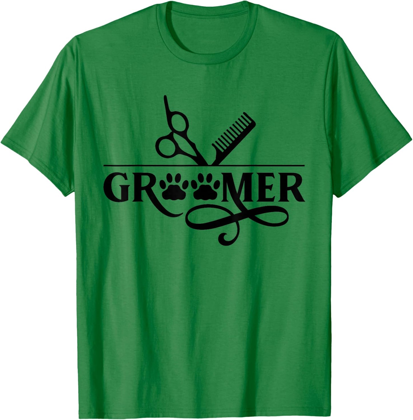 Groomer Salon Grooming Dog Animal T-Shirt - T-Shirt | Irish Green