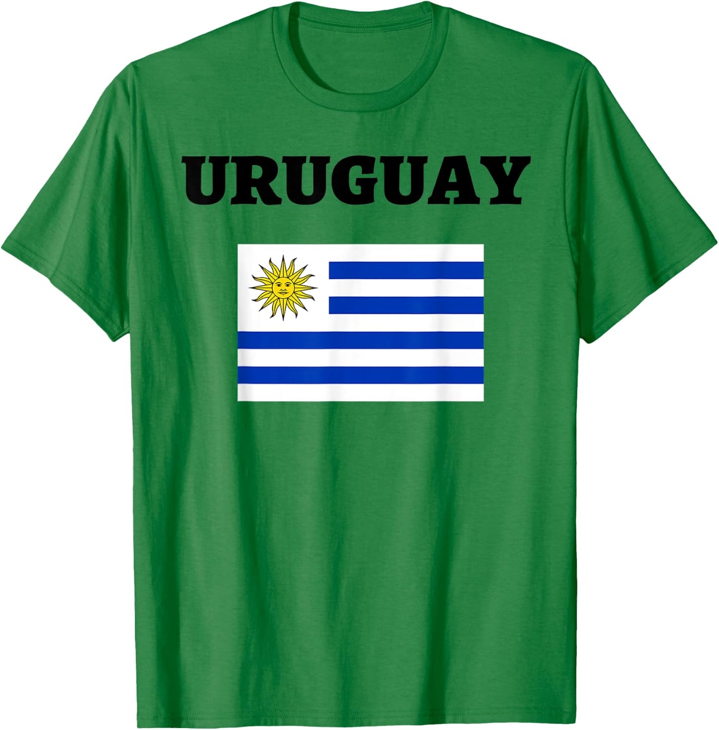 Uruguay Flag-Soccer Jersey-Football T Shirt T-Shirt - T-Shirt | Irish Green