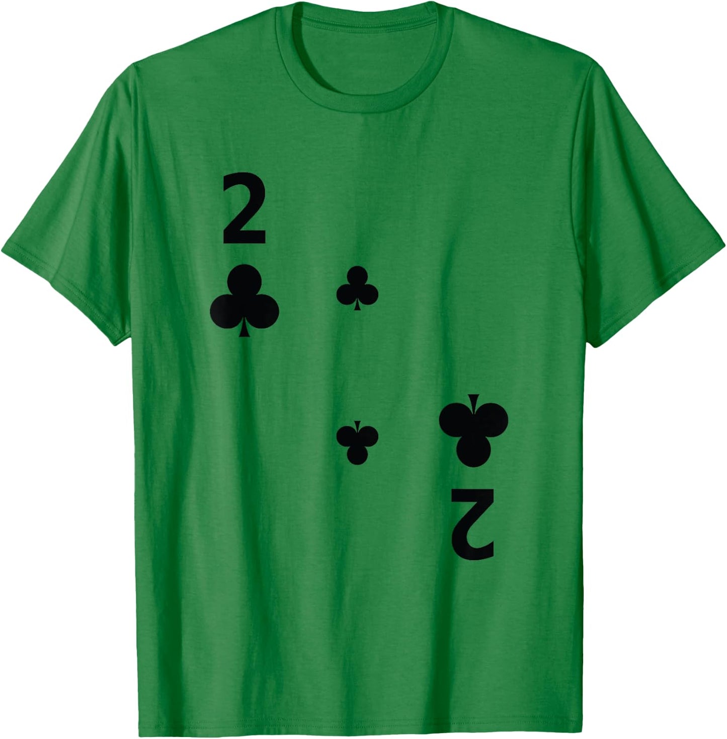 Two of Clubs Poker Playing Card Costume Group Shirt T-Shirt - T-Shirt | Irish Green