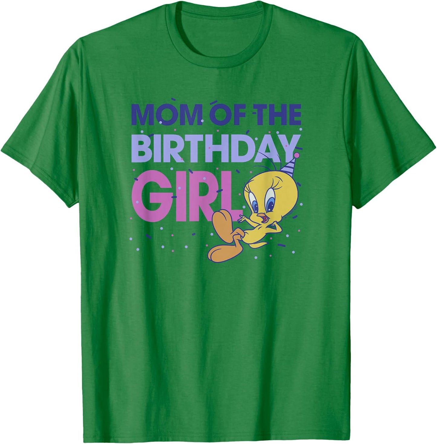 Looney Tunes Tweety Mom Of The Birthday Girl T-Shirt - T-Shirt | Irish Green