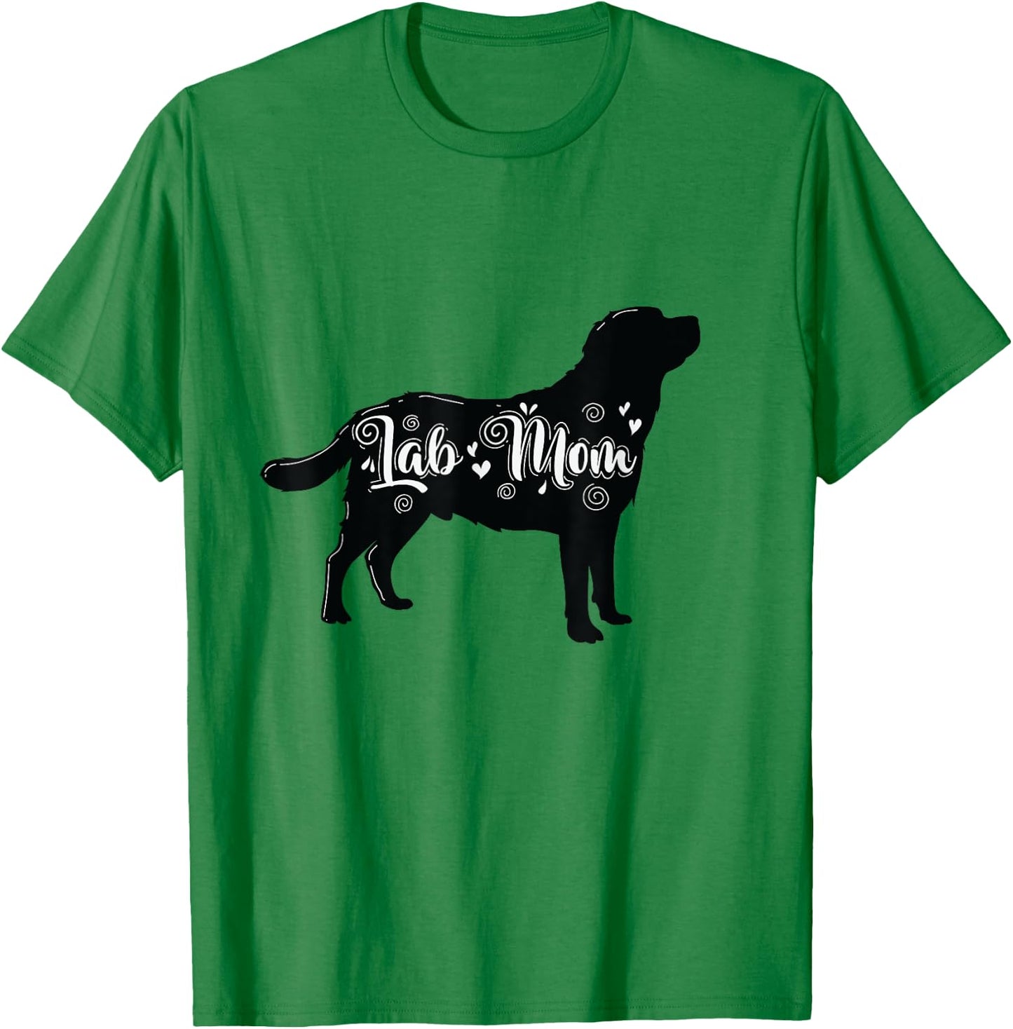 Lab Mom Labrador Dog Men Women T-Shirt - T-Shirt | Irish Green