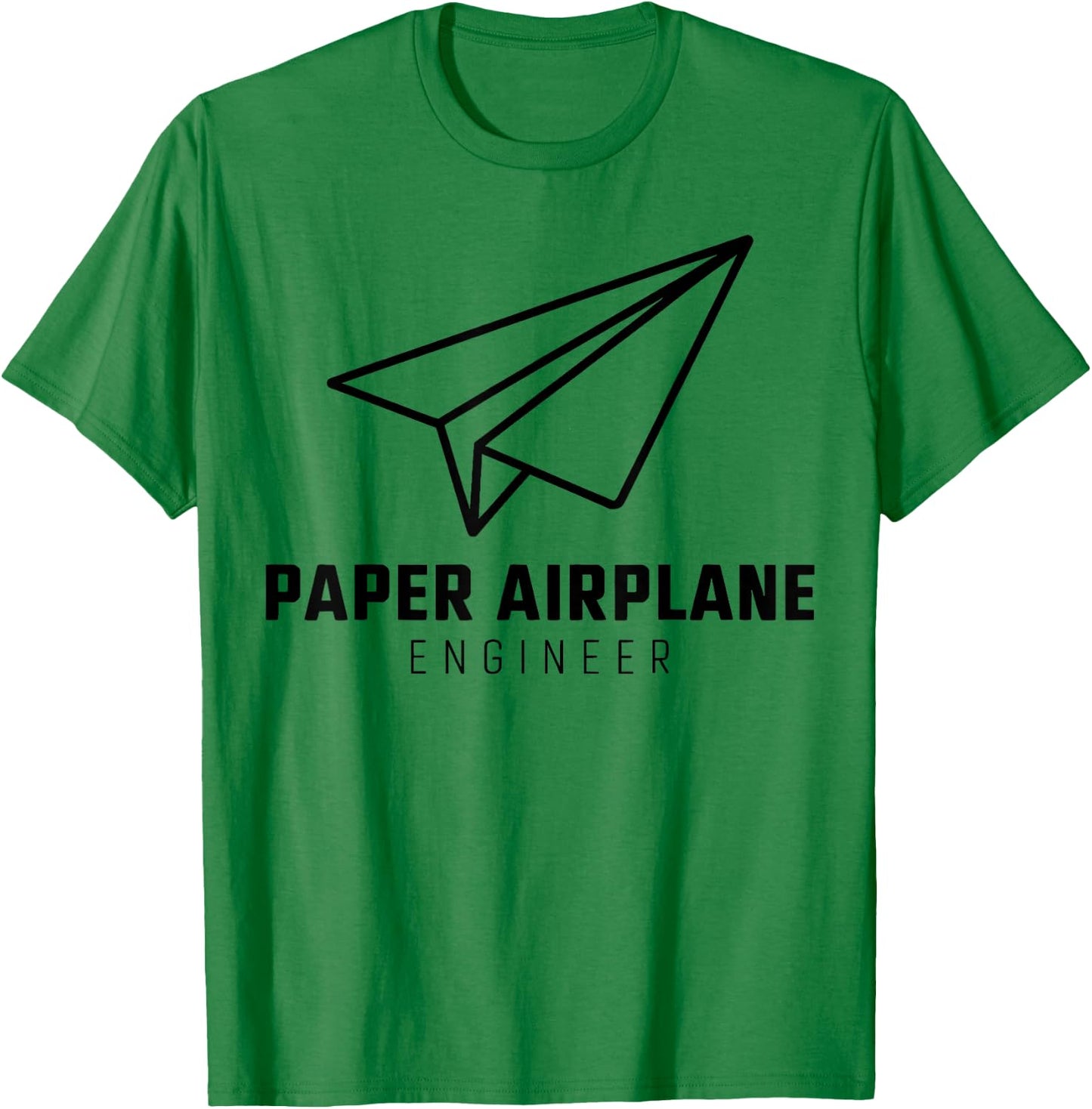 Funny Paper Airplane T-Shirt - T-Shirt | Irish Green