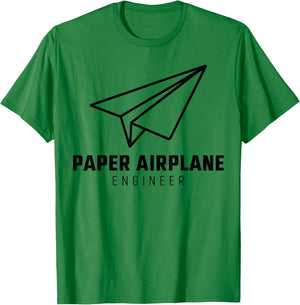 Funny Paper Airplane T-Shirt - T-Shirt | Irish Green