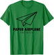 Funny Paper Airplane T-Shirt - T-Shirt | Irish Green