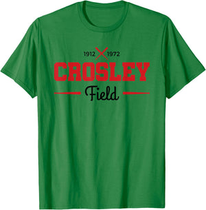 Crosley Field Shirt Retro Cincinnati Baseball T-Shirt - T-Shirt | Irish Green